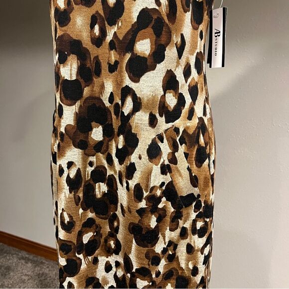 Leopard print cap sleeve dress - Picture 6 of 15